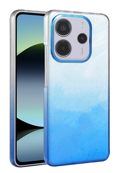 Xiaomi Redmi Note 14 4G Glossy Kapak - Mavi