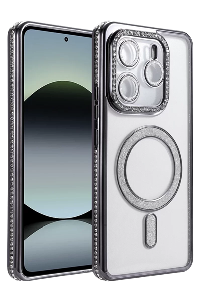 Xiaomi Redmi Note 14 4G Joke Simli Magneticsafe Kılıf - Siyah
