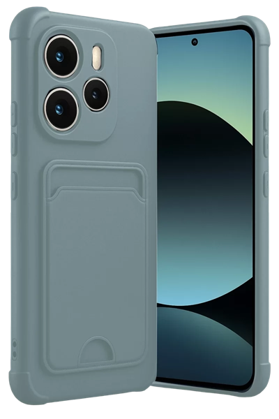 Xiaomi Redmi Note 14 4G Kelvin Kartvizitli Silikon - Açık Yeşil