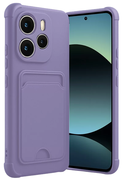 Xiaomi Redmi Note 14 4G Kelvin Kartvizitli Silikon - Lila