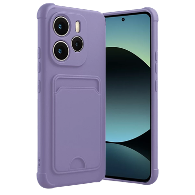 Xiaomi Redmi Note 14 4G Kelvin Kartvizitli Silikon - Lila
