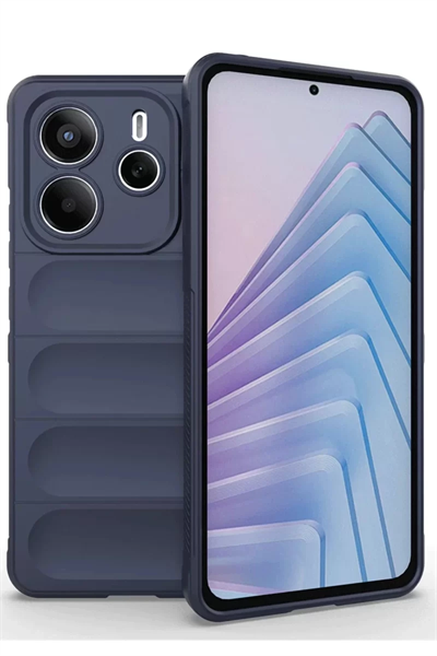 Xiaomi Redmi Note 14 4G Kılıf Optimum Silikon - Lacivert