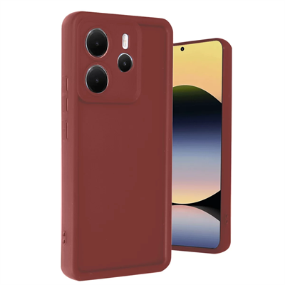 Xiaomi Redmi Note 14 4G Kılıf Viera Silikon - Bordo