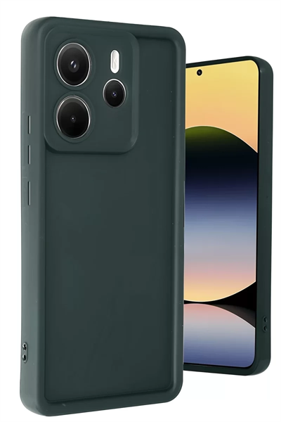 Xiaomi Redmi Note 14 4G Kılıf Viera Silikon - Koyu Yeşil