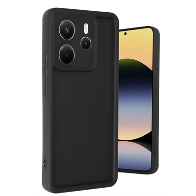 Xiaomi Redmi Note 14 4G Kılıf Viera Silikon - Siyah