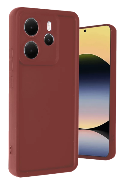 Xiaomi Redmi Note 14 4G Kılıf Viera Silikon - Bordo