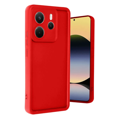Xiaomi Redmi Note 14 4G Kılıf Viera Silikon - Kırmızı