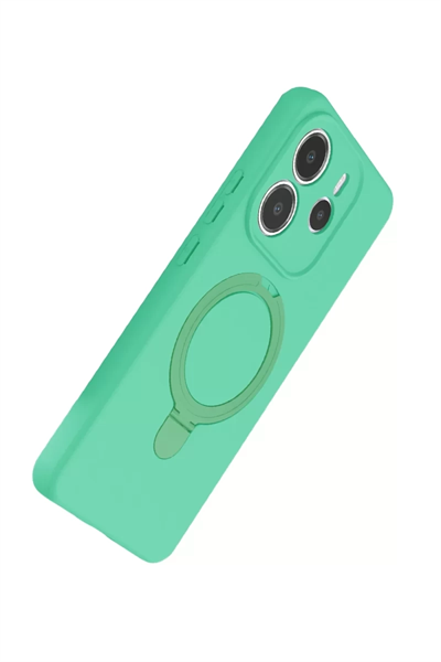 Xiaomi Redmi Note 14 4G Regal Magsafe Standlı Kapak - Yeşil