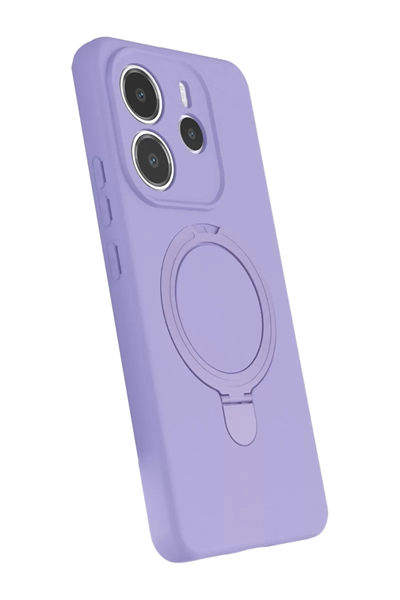 Xiaomi Redmi Note 14 4G Regal Magsafe Standlı Kapak - Lila