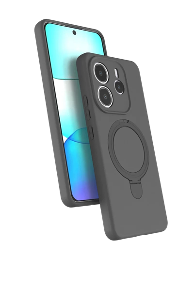 Xiaomi Redmi Note 14 4G Regal Magsafe Standlı Kapak - Titan Gri