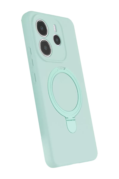 Xiaomi Redmi Note 14 4G Regal Magsafe Standlı Kapak - Su Yeşili
