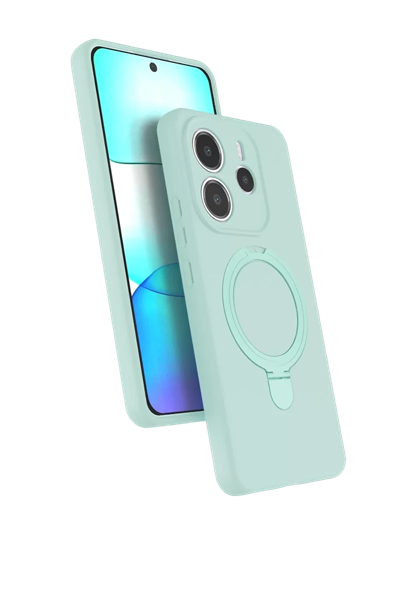 Xiaomi Redmi Note 14 4G Regal Magsafe Standlı Kapak - Su Yeşili