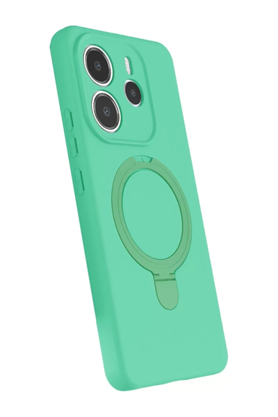 Xiaomi Redmi Note 14 4G Regal Magsafe Standlı Kapak - Yeşil