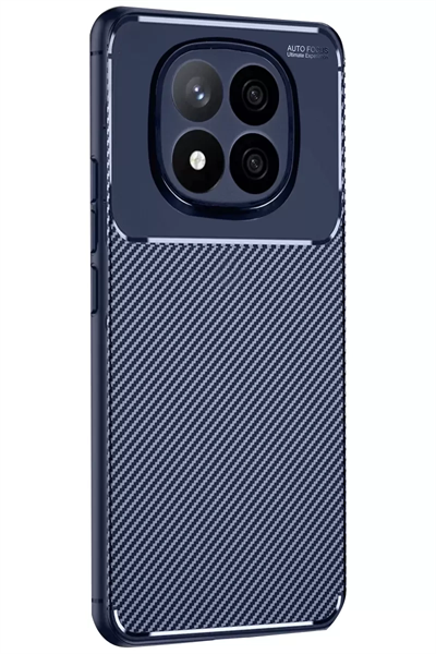 Xiaomi Redmi Note 14 Pro 4G Kılıf Auto Focus Karbon Kapak - Lacivert