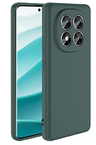 Xiaomi Redmi Note 14 Pro 4G Kılıf First Silikon - Koyu Yeşil