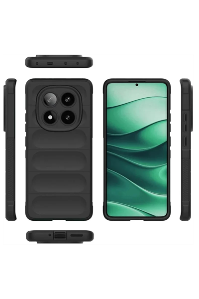 Xiaomi Redmi Note 14 Pro 4G Kılıf Optimum Silikon - Koyu Yeşil