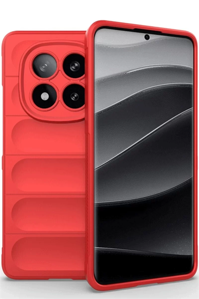 Xiaomi Redmi Note 14 Pro 4G Kılıf Optimum Silikon - Kırmızı