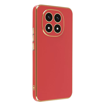 Xiaomi Redmi Note 14 Pro 4G Kılıf Volet Silikon - Kırmızı