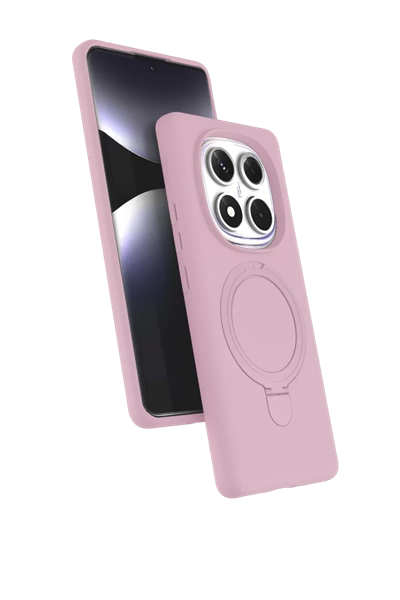Xiaomi Redmi Note 14 Pro 4G Regal Magsafe Standlı Kapak - Açık Pembe