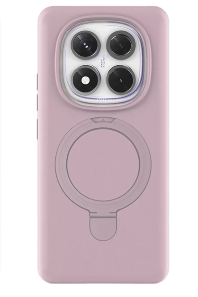 Xiaomi Redmi Note 14 Pro 4G Regal Magsafe Standlı Kapak - Açık Pembe
