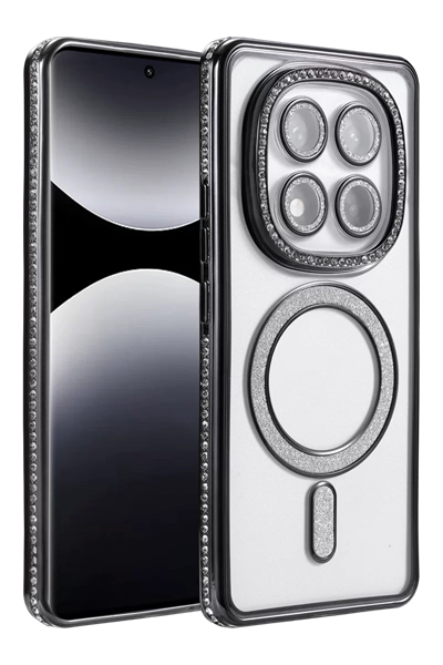 Xiaomi Redmi Note 14 Pro 5G Joke Simli Magneticsafe Kılıf - Siyah