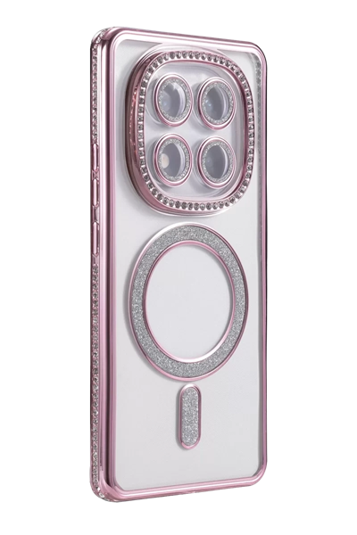 Xiaomi Redmi Note 14 Pro 5G Joke Simli Magneticsafe Kılıf - Pembe