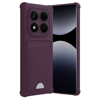 Xiaomi Redmi Note 14 Pro 5G Kelvin Kartvizitli Silikon - Derin Mor