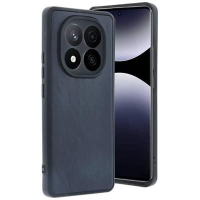 Xiaomi Redmi Note 14 Pro 5G Kılıf Aras Deri Kapak - Lacivert