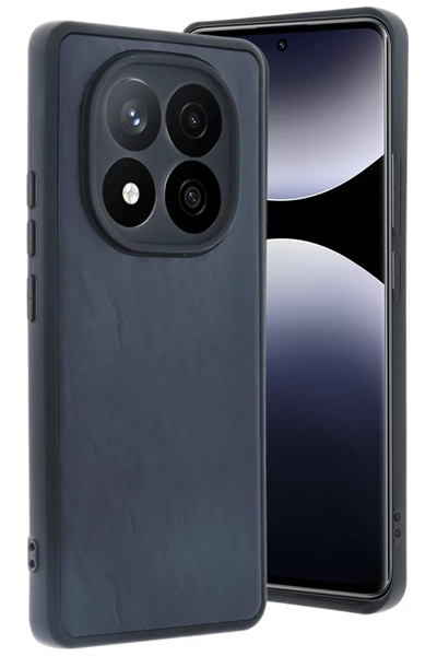 Xiaomi Redmi Note 14 Pro 5G Kılıf Aras Deri Kapak - Lacivert