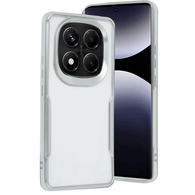 Xiaomi Redmi Note 14 Pro 5G Kılıf Boyi Silikon Kapak - Gümüş
