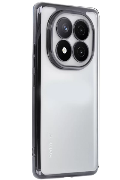 Xiaomi Redmi Note 14 Pro 5G Kılıf Lensli Silikon - Siyah