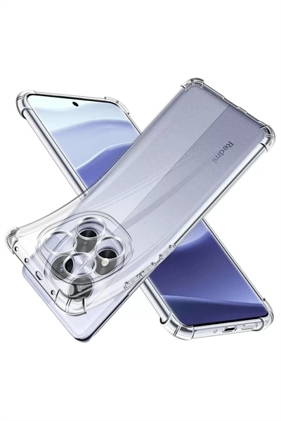 Xiaomi Redmi Note 14 Pro 5G Kılıf Lüx Şeffaf Silikon
