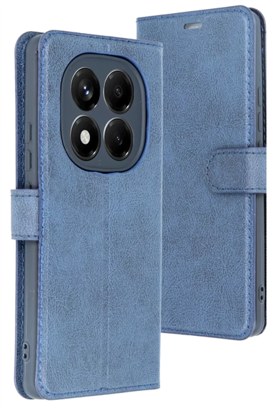 Xiaomi Redmi Note 14 Pro 5G Kılıf Trend S Plus Kapaklı Kılıf - Lacivert