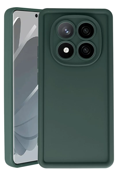Xiaomi Redmi Note 14 Pro 5G Kılıf Viera Silikon - Koyu Yeşil