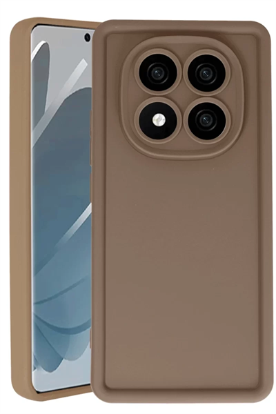 Xiaomi Redmi Note 14 Pro 5G Kılıf Viera Silikon - Kahverengi
