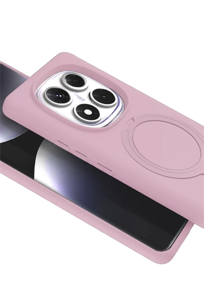 Xiaomi Redmi Note 14 Pro 5G Regal Magsafe Standlı Kapak - Açık Pembe