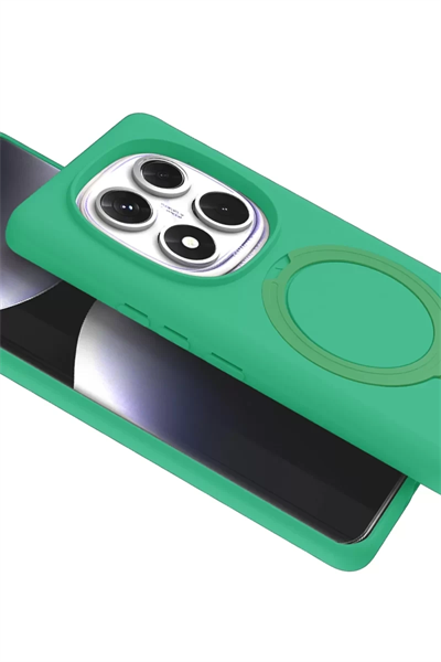 Xiaomi Redmi Note 14 Pro 5G Regal Magsafe Standlı Kapak - Yeşil