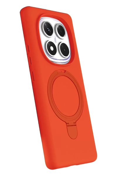 Xiaomi Redmi Note 14 Pro 5G Regal Magsafe Standlı Kapak - Turuncu