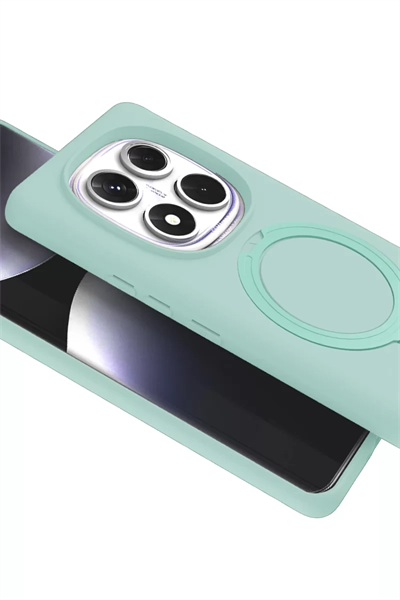 Xiaomi Redmi Note 14 Pro 5G Regal Magsafe Standlı Kapak - Su Yeşili
