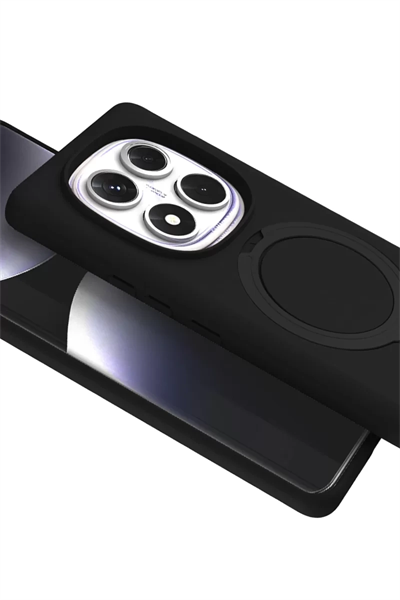 Xiaomi Redmi Note 14 Pro 5G Regal Magsafe Standlı Kapak - Siyah
