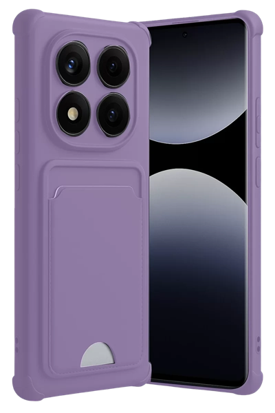 Xiaomi Redmi Note 14 Pro Plus Kelvin Kartvizitli Silikon - Lila