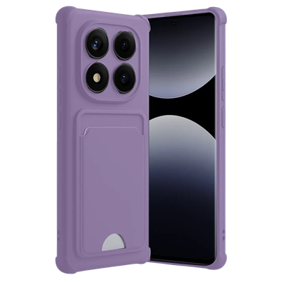 Xiaomi Redmi Note 14 Pro Plus Kelvin Kartvizitli Silikon - Lila