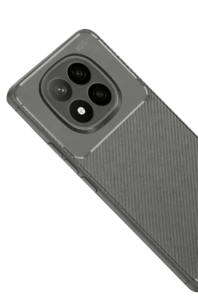 Xiaomi Redmi Note 14 Pro Plus Kılıf Auto Focus Karbon Kapak - Gri