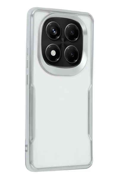 Xiaomi Redmi Note 14 Pro Plus Kılıf Boyi Silikon Kapak - Gümüş