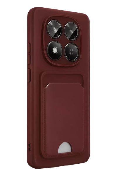 Xiaomi Redmi Note 15 4G Kelvin Kartvizitli Silikon - Bordo