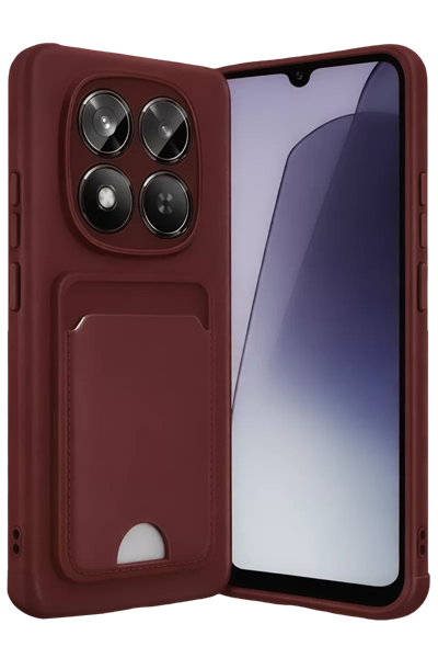 Xiaomi Redmi Note 15 Pro 4G Kelvin Kartvizitli Silikon - Bordo