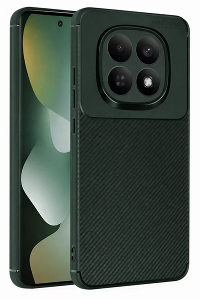 Xiaomi Redmi Note 15 Pro 5G Auto Focus Karbon Kapak - Koyu Yeşil