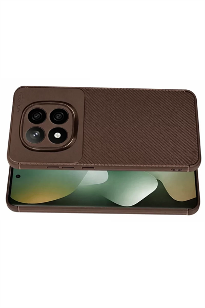 Xiaomi Redmi Note 15 Pro 5G Auto Focus Karbon Kapak - Kahverengi