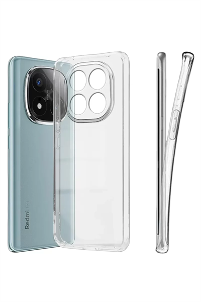 Xiaomi Redmi Note 15 Pro 5G Lüx Şeffaf Silikon - Şeffaf