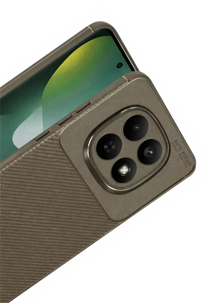 Xiaomi Redmi Note 15 Pro Plus 5G Auto Focus Karbon Kapak - Kahverengi